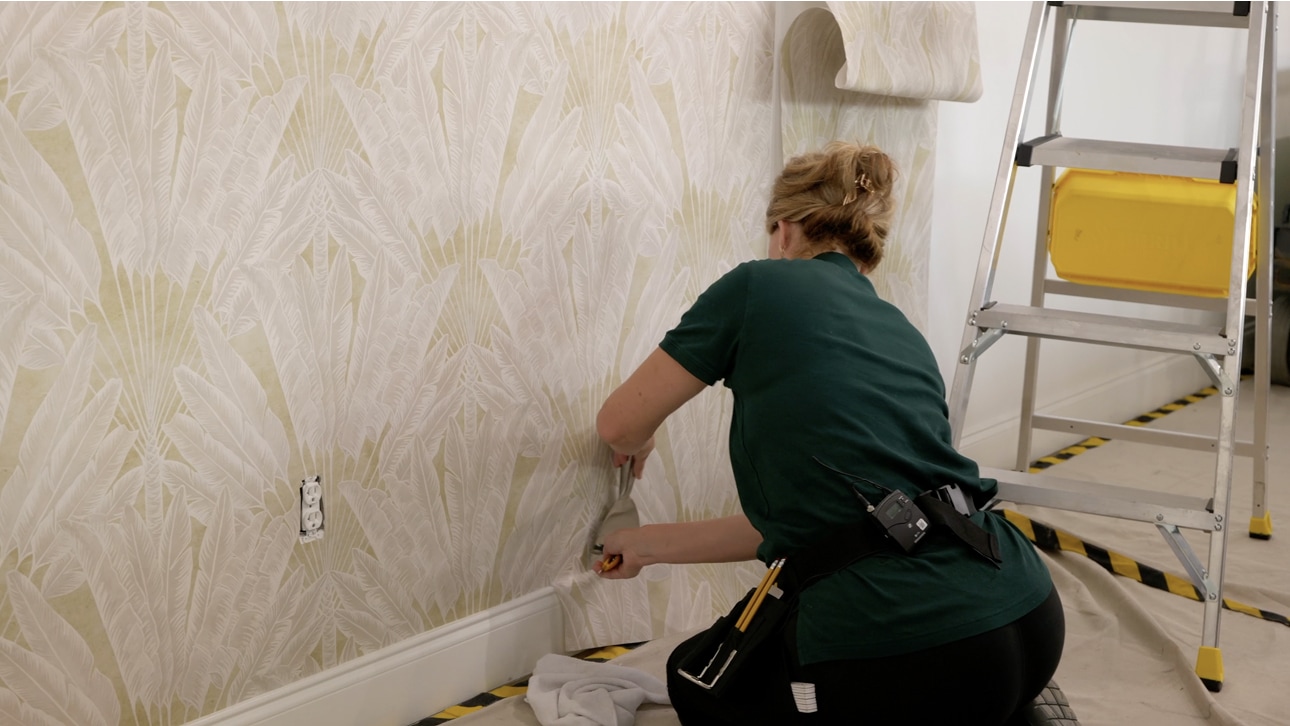 Professional wallpaper installation craftsmanship